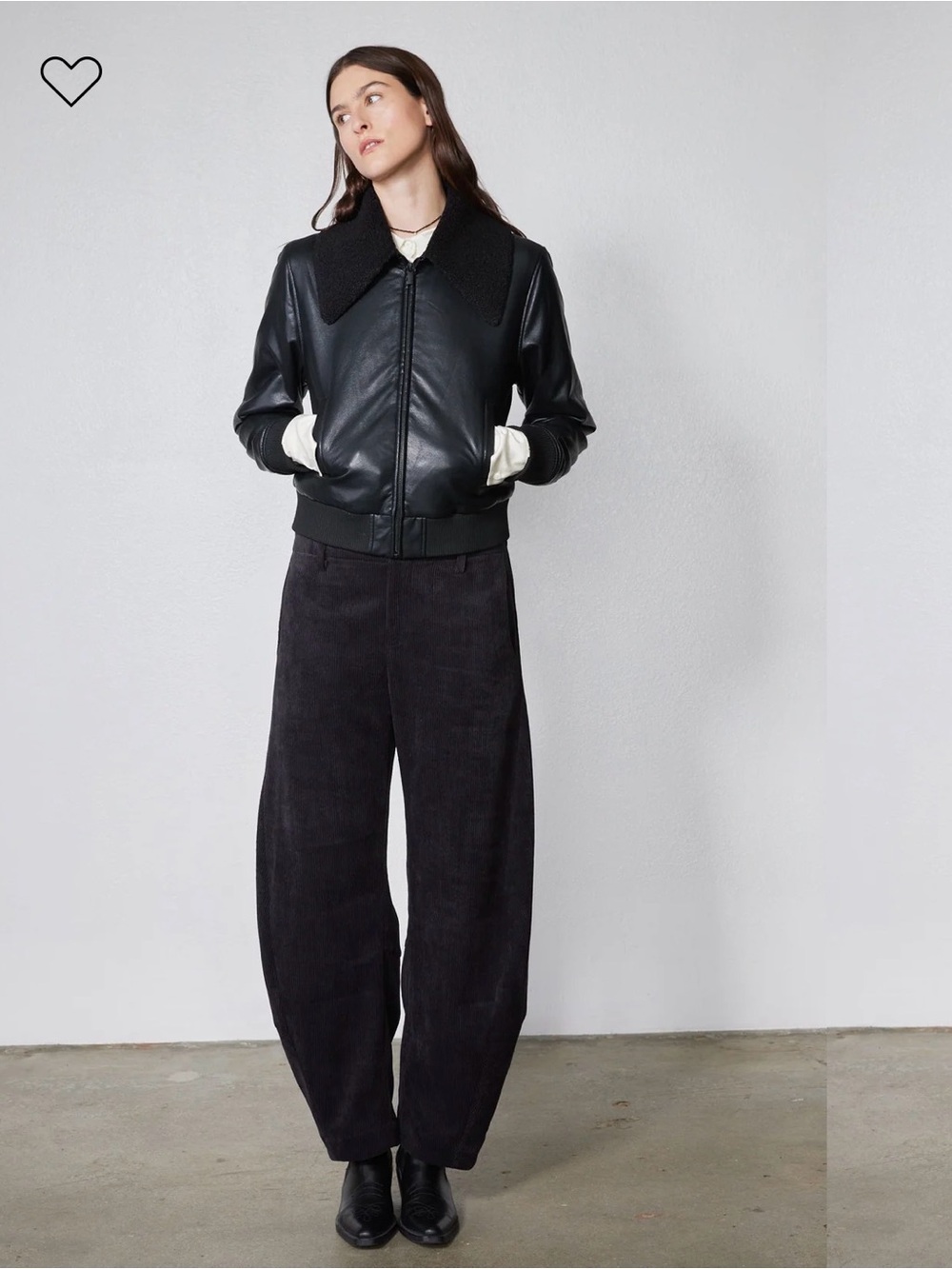 Ruti black corduroy pants